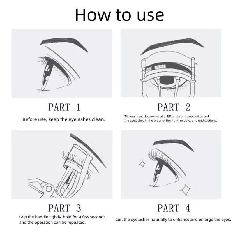 Everbab Eyelash Curler for Round and Short Eye Shape