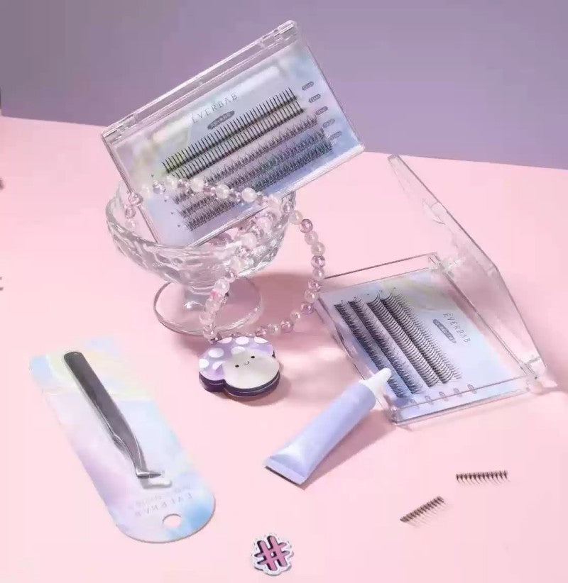 Everbab Single Cluster False Eyelashes Mixed Pack