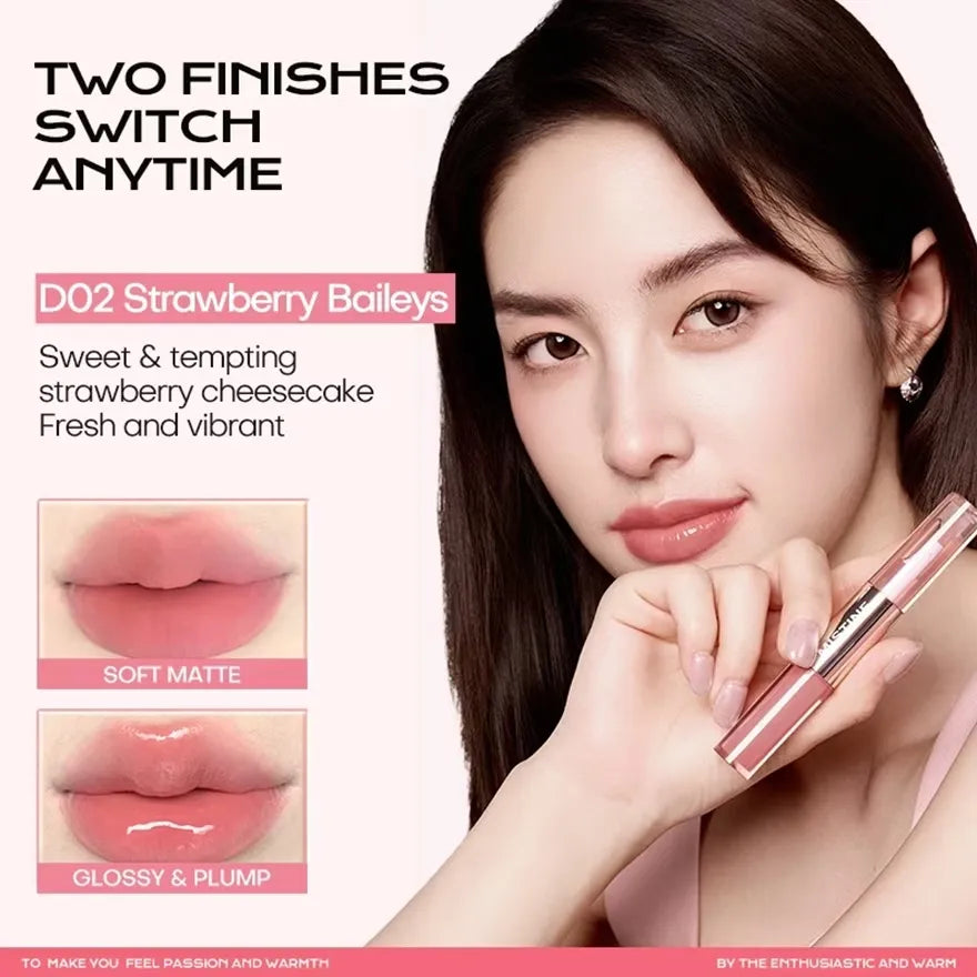 Mistine Double-Headed Lip Glaze #D01 Sakura Pink Fizz