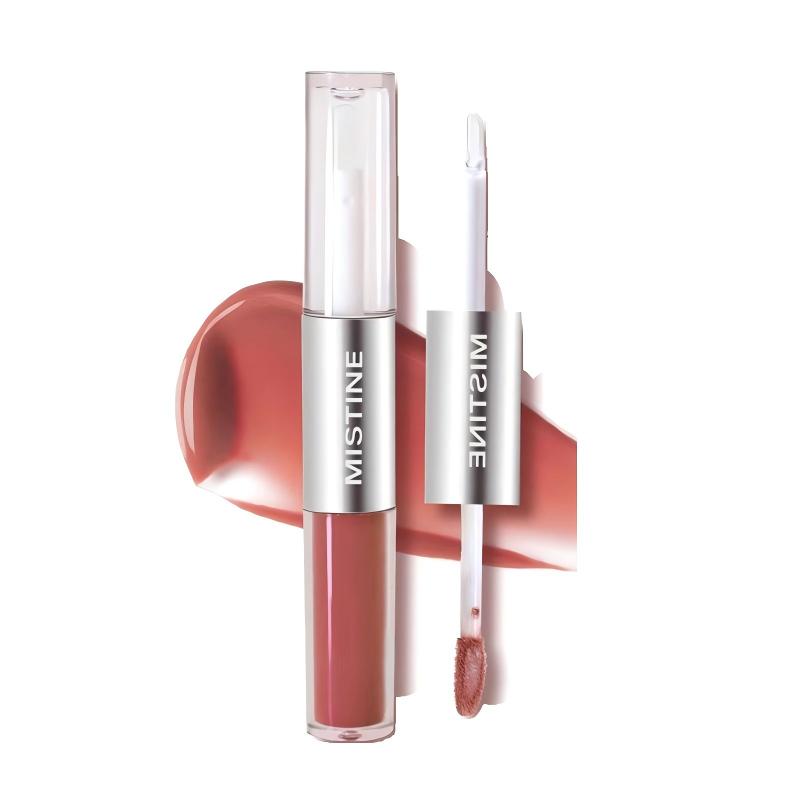 Mistine Double-Headed Lip Glaze #D04 Berry Red