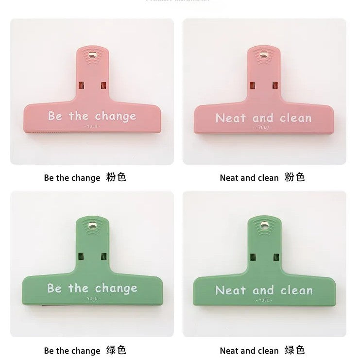 Yulu Paper Magnetic Binder Clips for Paper File Pink