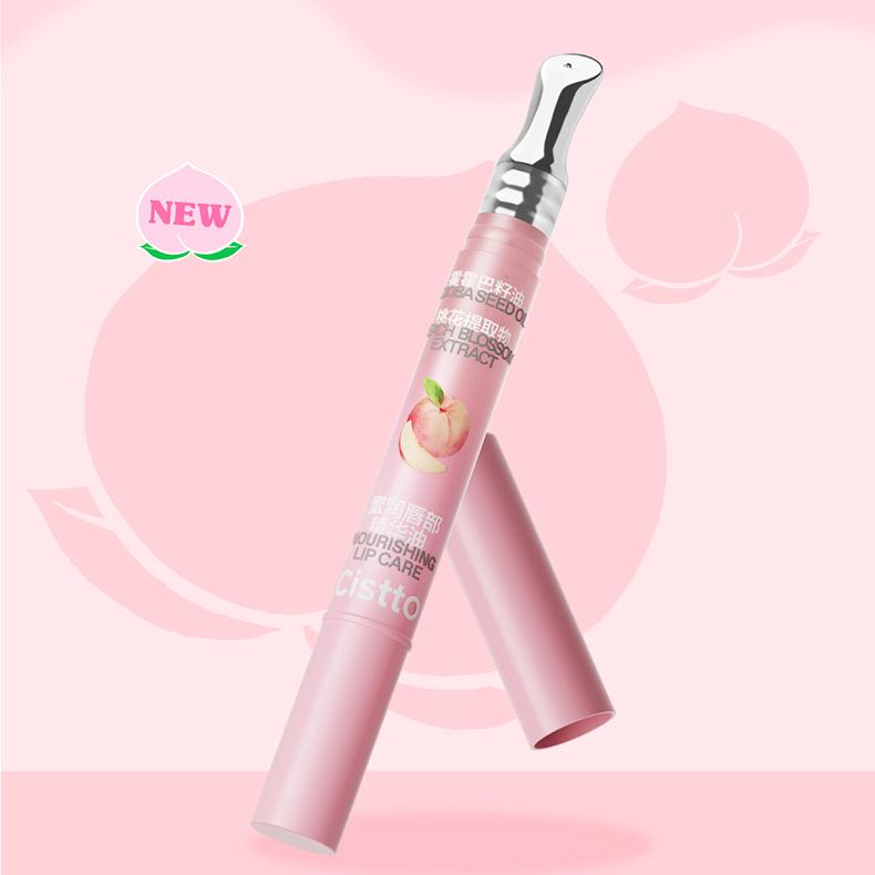 Cistto Nourishing Lip Oil Peach 1.5g