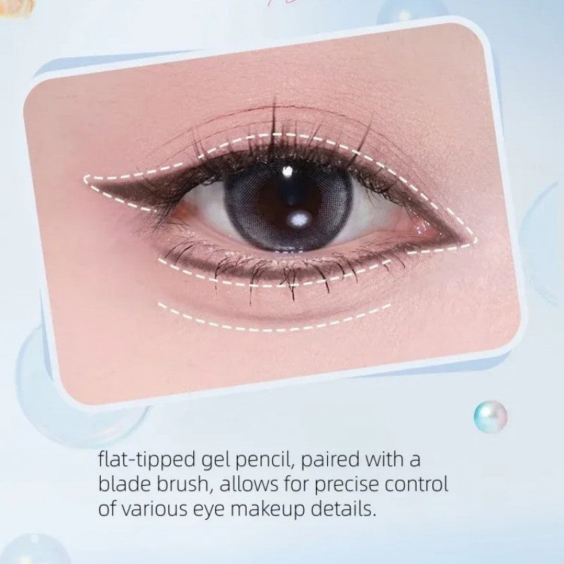 Flortte Glass Sea Double Effect Gel Eyeliner #02 Dark Brown