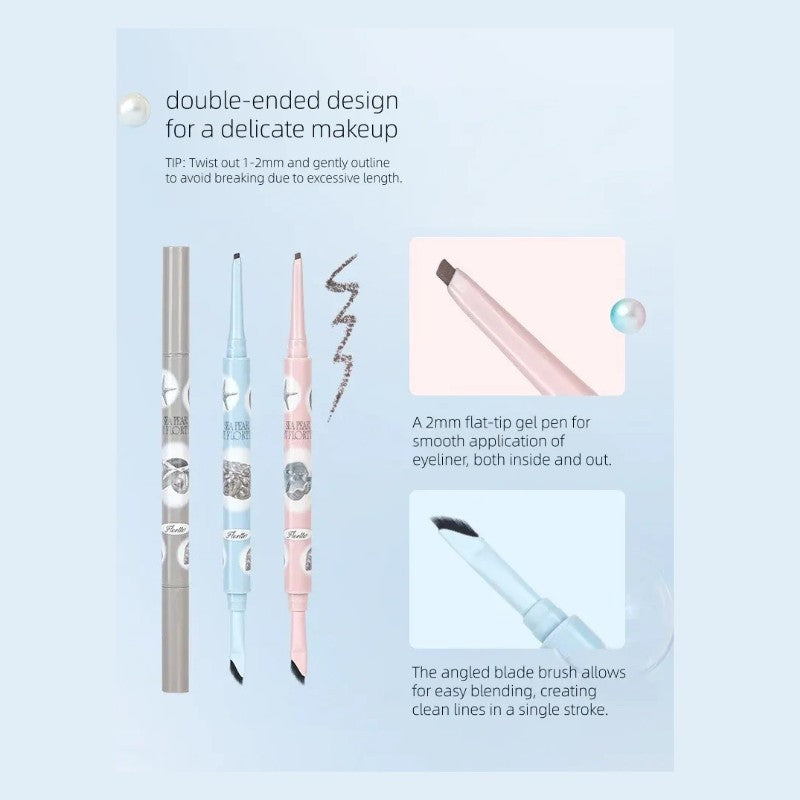 Flortte Glass Sea Eyeliner Gel Pen #03 Tea Brown