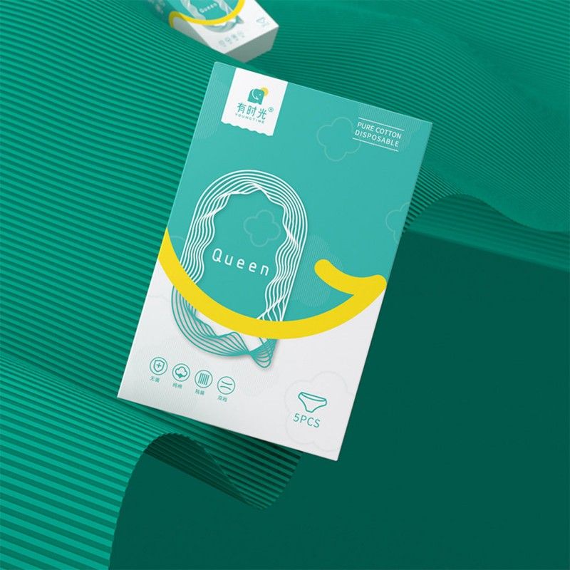 Youngtime Disposable Pure Cotton Underwear XXL 5pcs