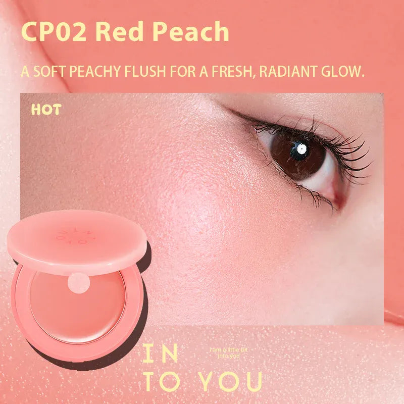 INTO YOU Cream Puff Blush #CP02 Red Peach