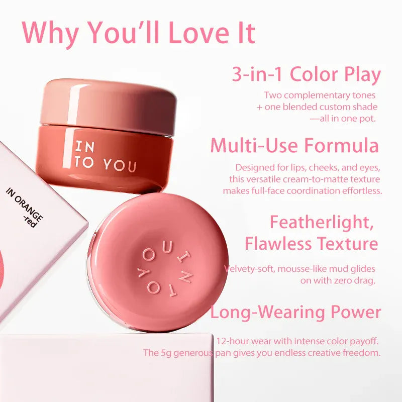 INTO YOU Clash & Duo Lip Mud #CD04 Bloom Dust