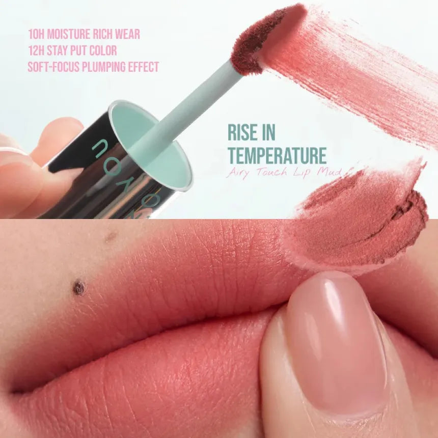 INTO YOU Airy Touch Moist Lip Mud Premium Edition #W102 Soobin Pink