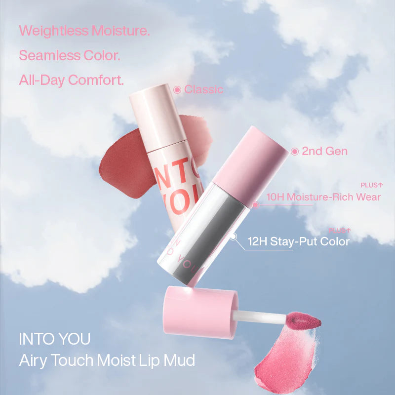 INTO YOU Airy Touch Moist Lip Mud Premium Edition #W102 Soobin Pink