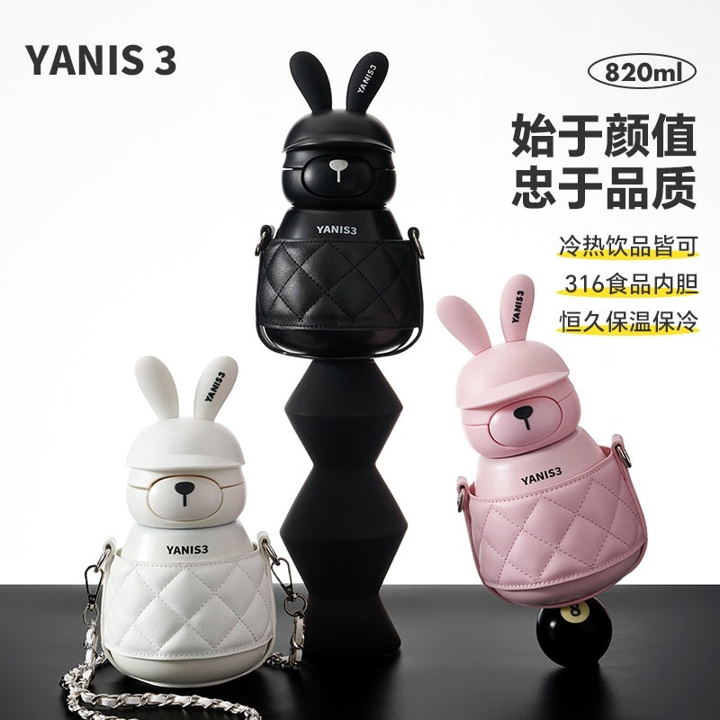 Yanis3 Animals Drink Coffee Cup Cocoa Bear Black 820ml