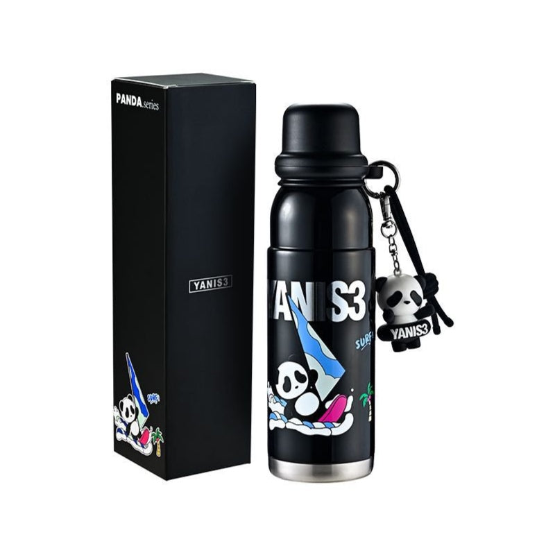 Yanis3 Panda Sports Insulated Bottle YD003-600 Black 600ml
