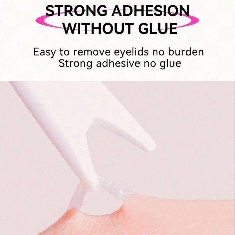 Arrebol Pink Punk Invisible Double Eyelid Sticker Natural Skin Olive Type
