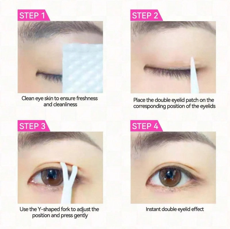 Arrebol Invisible Double Eyelid Patch Natural Skin Beveled Olive