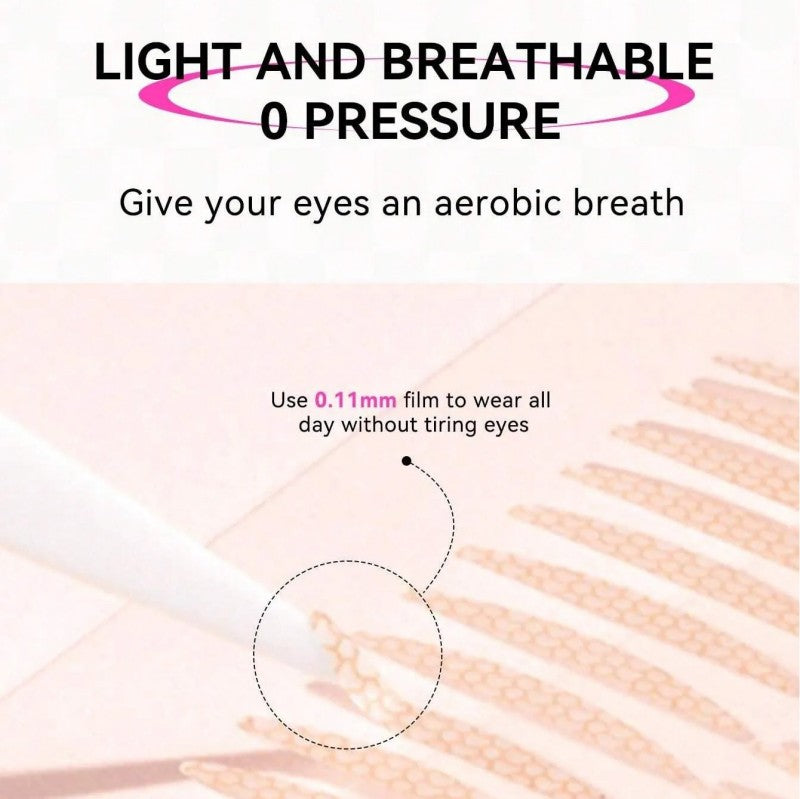 Arrebol Invisible Double Eyelid Patch Natural Beveled Olive