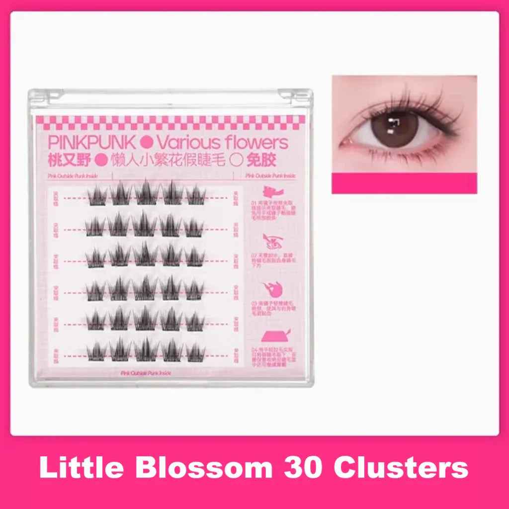 Arrebol Glue-Free False Eyelashes Little Blossom 30 Clusters