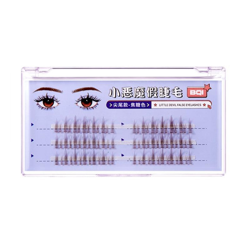 BQI False Eyelashes Devil Dense Caramel Brown B7261