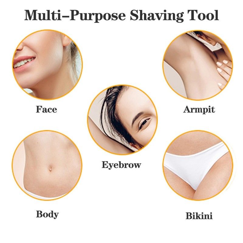 Gecomo Safety Folding Eyebrow Razor 3pcs