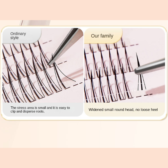 BQI Tweezers for Eyelash Extension Gold
