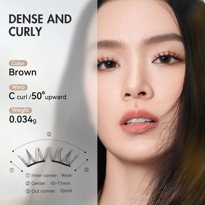 Wosado Soft Magnetic Eyelashes Maple Brown