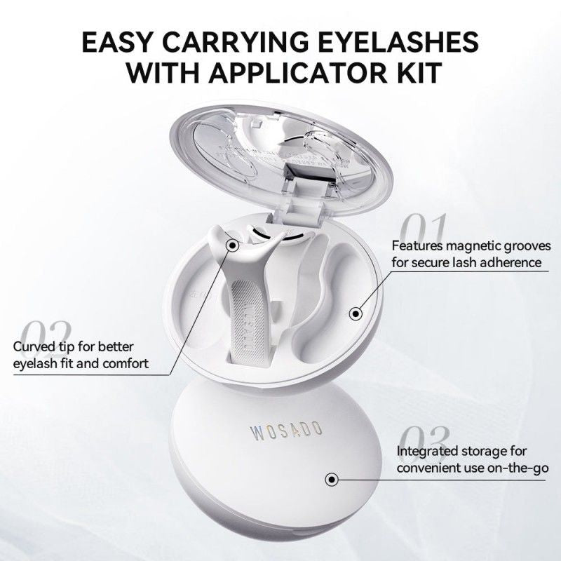 Wosado Soft Magnetic Eyelashes Velvet Black