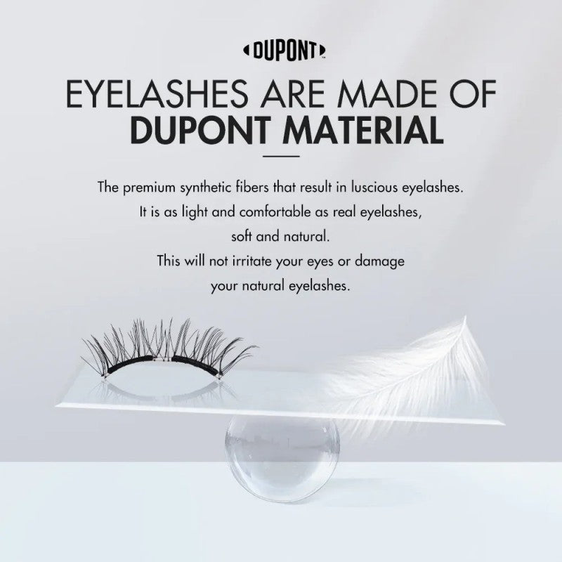 Wosado Soft Magnetic Eyelashes Silky Black Widen