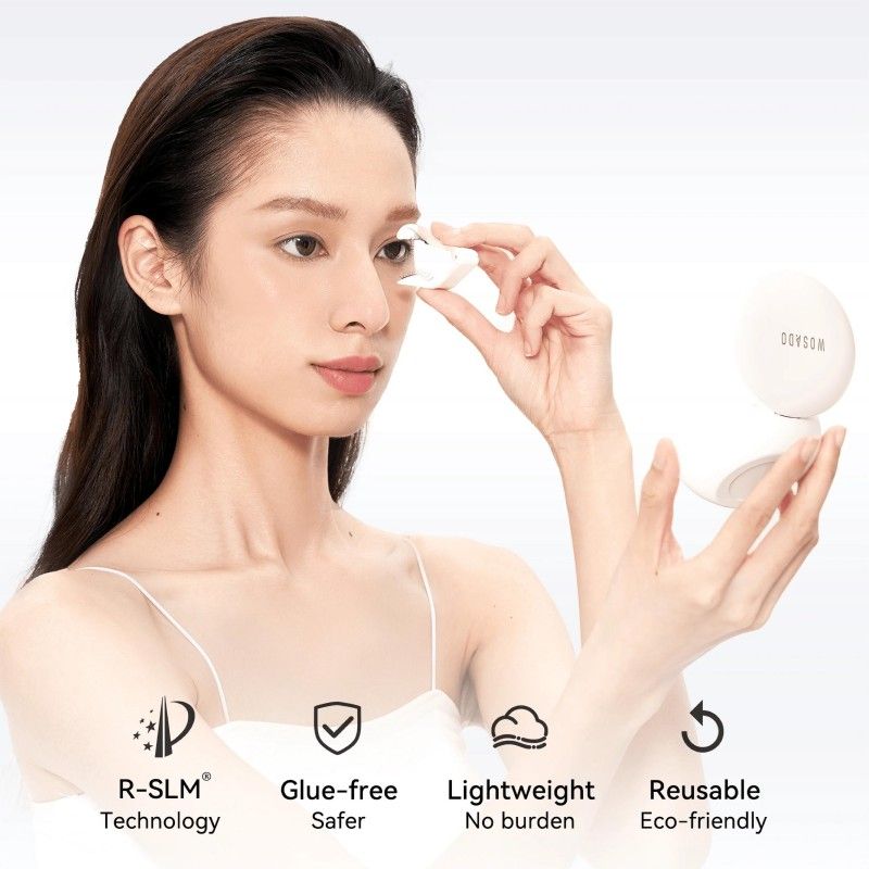 Wosado Soft Magnetic False Eyelashes Bearisbug Cool Fog Black