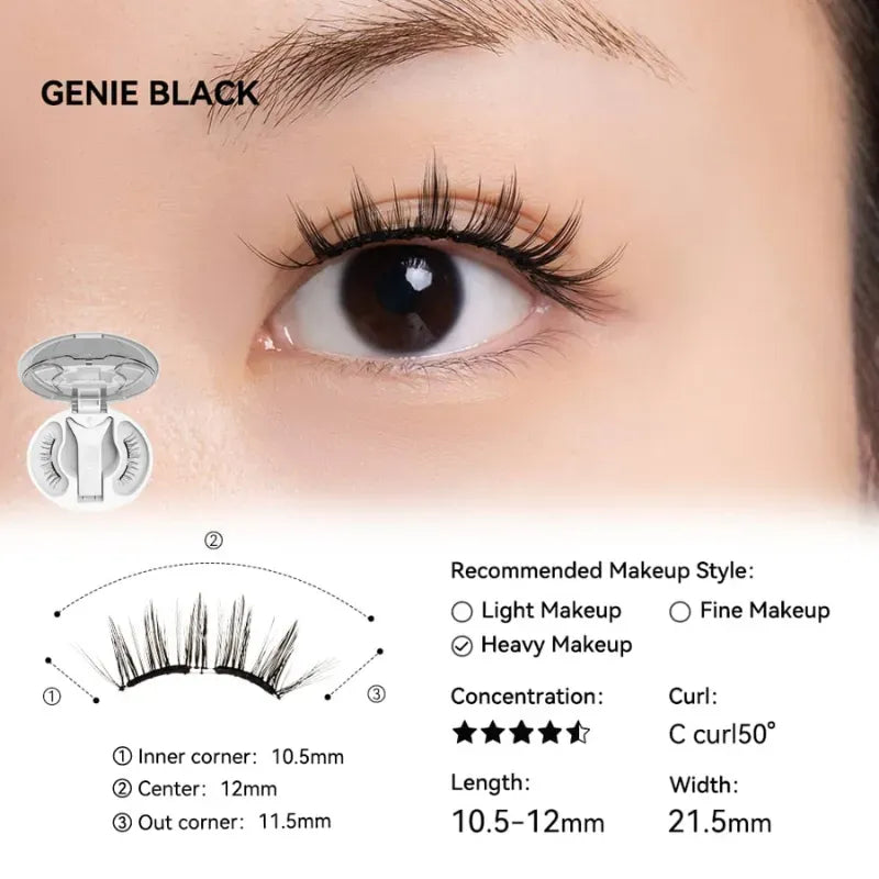 Wosado Soft Magnetic Eyelashes Genie Black