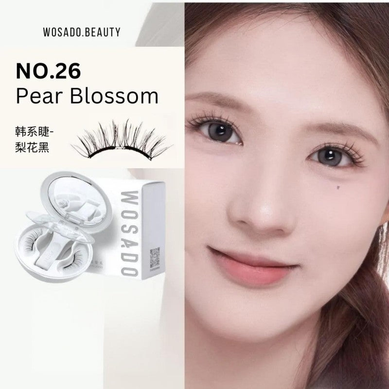 Wosado Soft Magnetic False Eyelashes Pear Blossom Black Widen