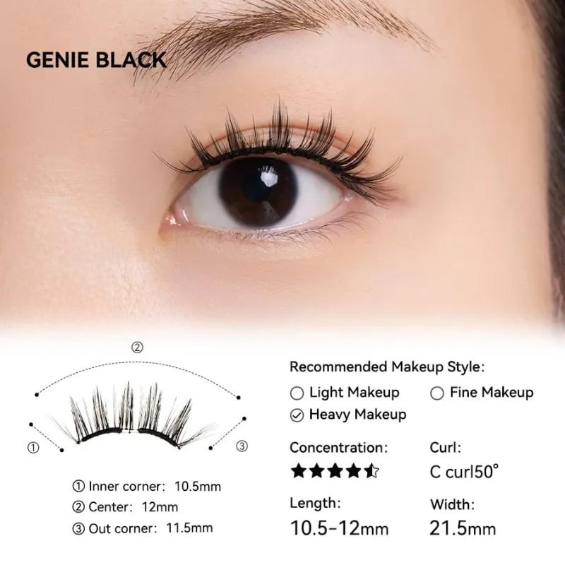 Wosado Disney Soft Magnetic False Eyelashes Genie Black