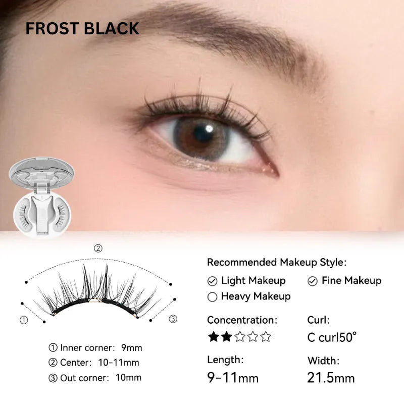 Wosado Disney Soft Magnetic False Eyelashes Frost Black