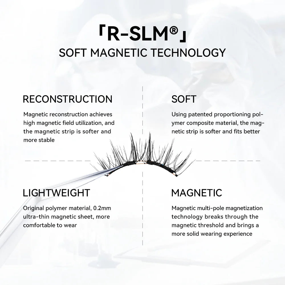 Wosado Disney Magnetic Soft Magnetic False Eyelashes Pudding Black