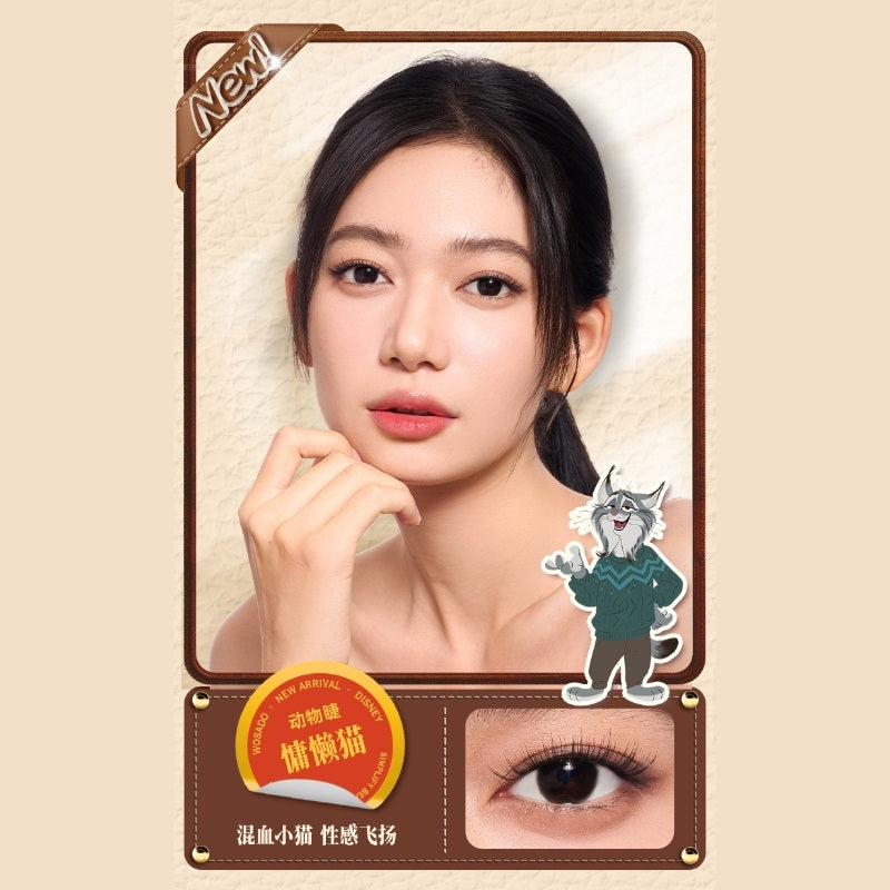 Wosado Disney Zootopia Soft Magnetic False Eyelashes Lazy Cat