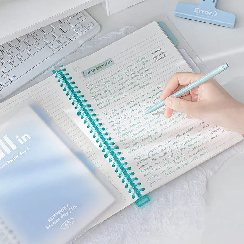 Rosy Posy Fall In Blush Loose-Leaf B5 Notebook Ocean Moon