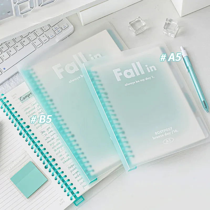 Rosy Posy Fall In Blush Loose-Leaf B5 Notebook Ocean Moon