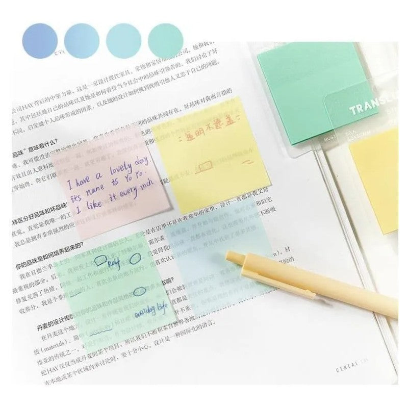 Rosy Posy Transparent Color Sticky Notes Green