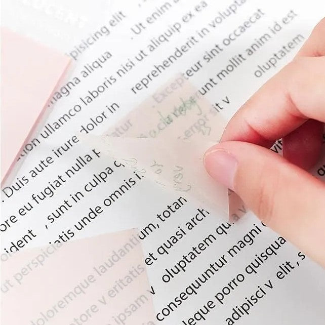 Rosy Posy Transparent Color Sticky Notes Green