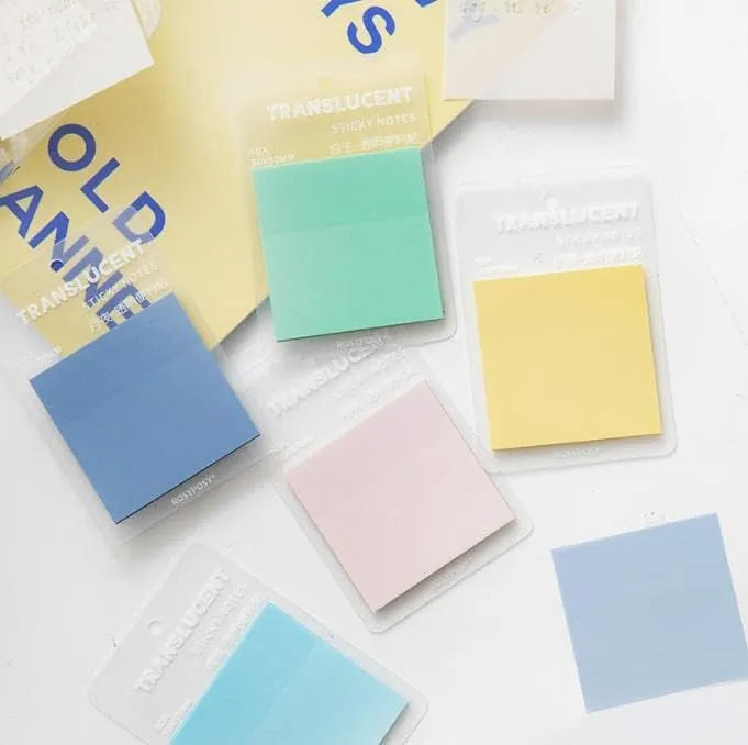 Rosy Posy Transparent Color Sticky Notes Green