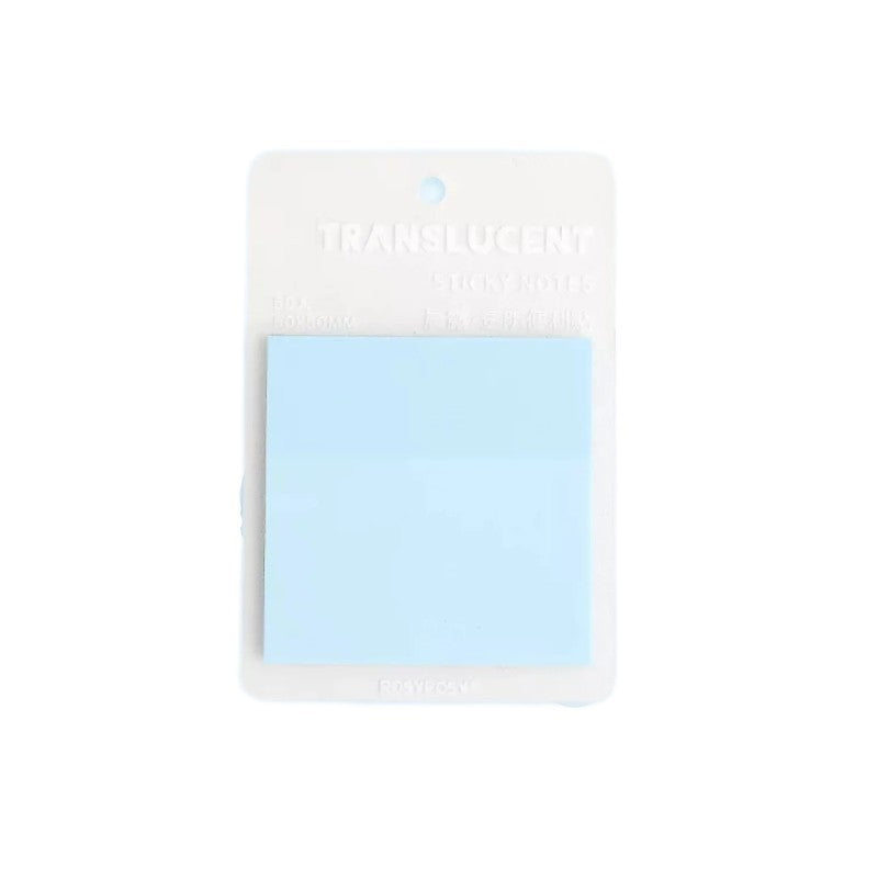 Rosy Posy Coloured Transparent Sticky Notes Blue