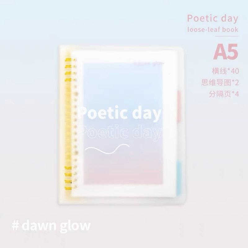 Rosy Posy Poetic Day Loose-leaf A5 Book Dawn Glow