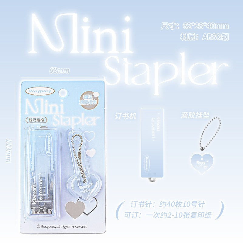 Rosy Posy Clear Staplers Gradient Blue