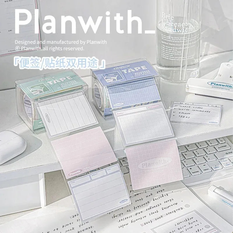 Planwith Tape Self-Stick Note Roll Grid