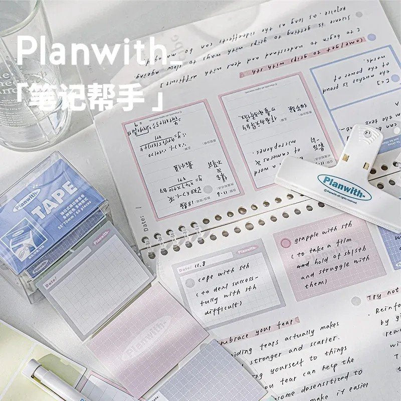 Planwith Tape Self-Stick Note Roll Grid