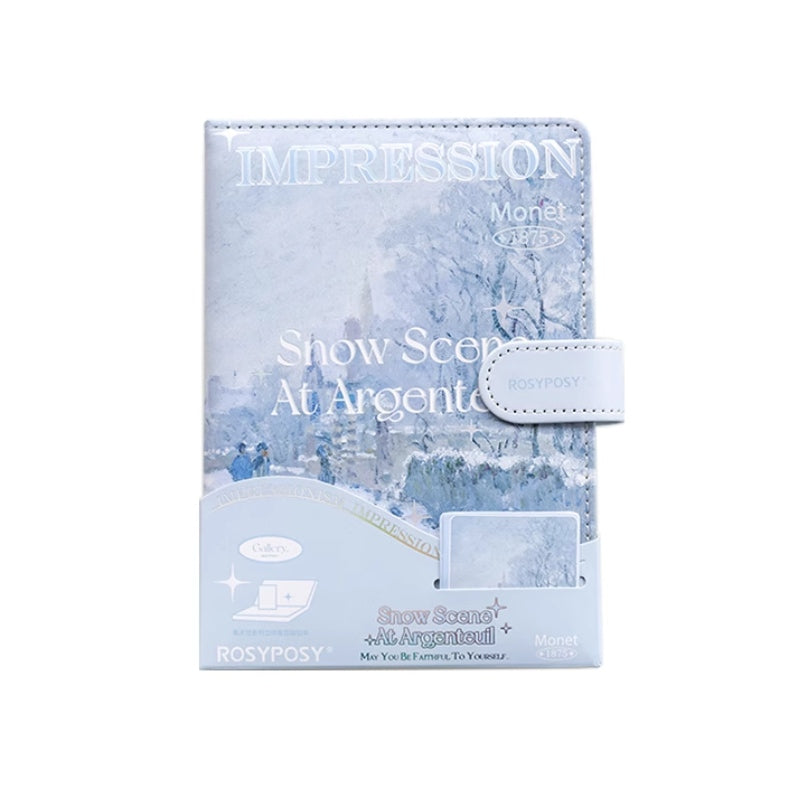 Rosy Posy Gallery Magnetic Closure Notebook Snow-Z