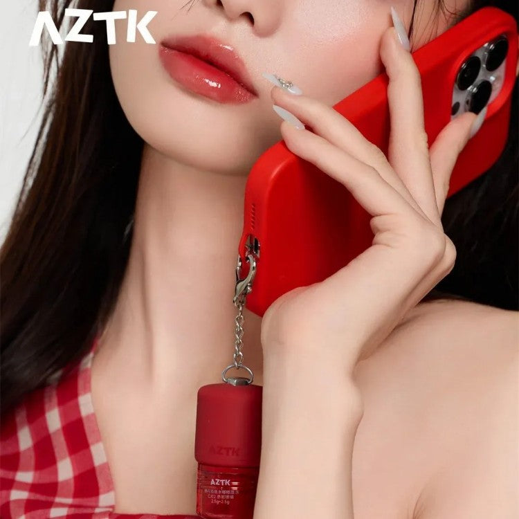 AZTK Dual-Color Water Pout Lip Jelly #CJ02 Red Coral