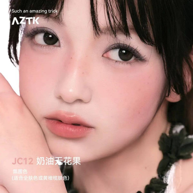 AZTK Jello Color Liquid Blush The Powerpuff Girls #JC12 Creamy Fig