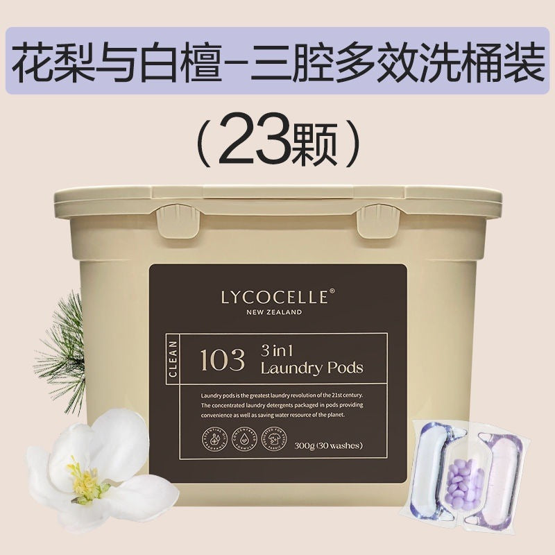 Lycocelle 3in1 Detergent Laundry Capsule Rosewood & White Sandalwood 23pcs