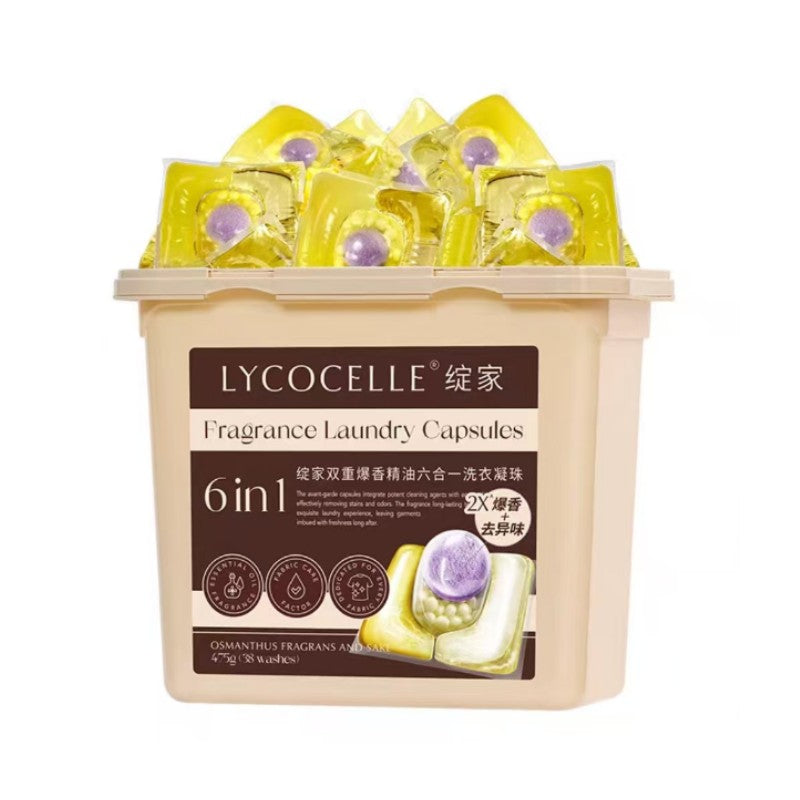Lycocelle 6 in 1 Fragrance Laundry Pods Osmanthus & Sake 38pcs