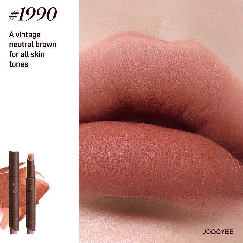 Joocyee Lightweight Non-Smudging Velvet Rouge #1990 Vintage Brown