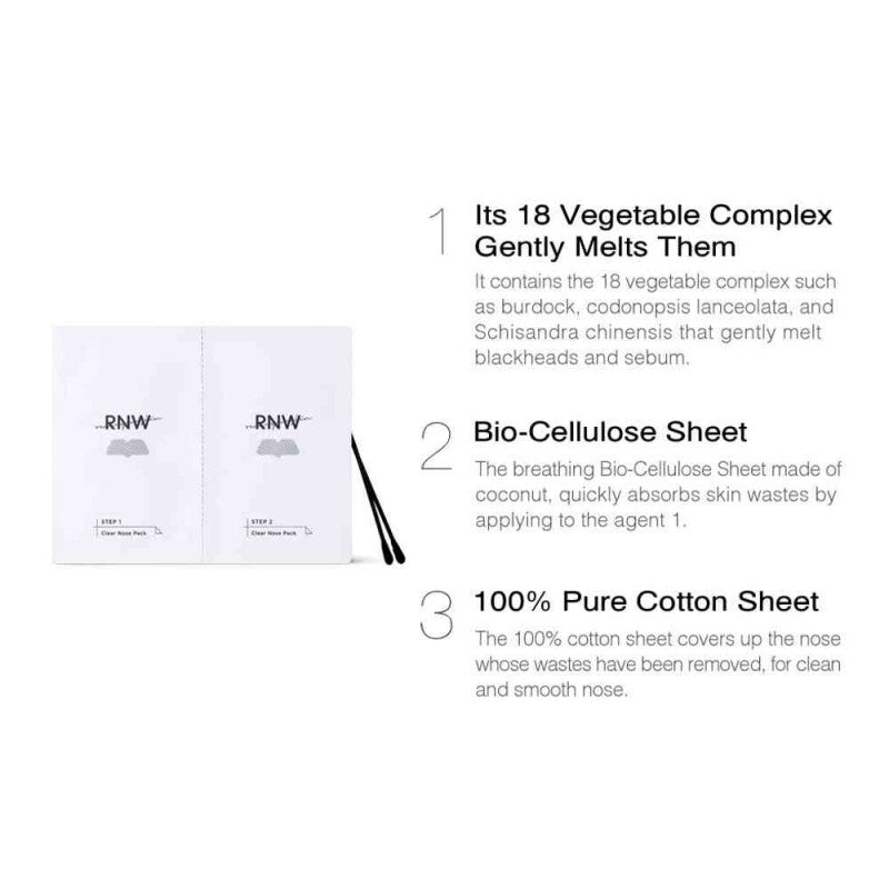 RNW 2-Step Clear Nose Pack Set