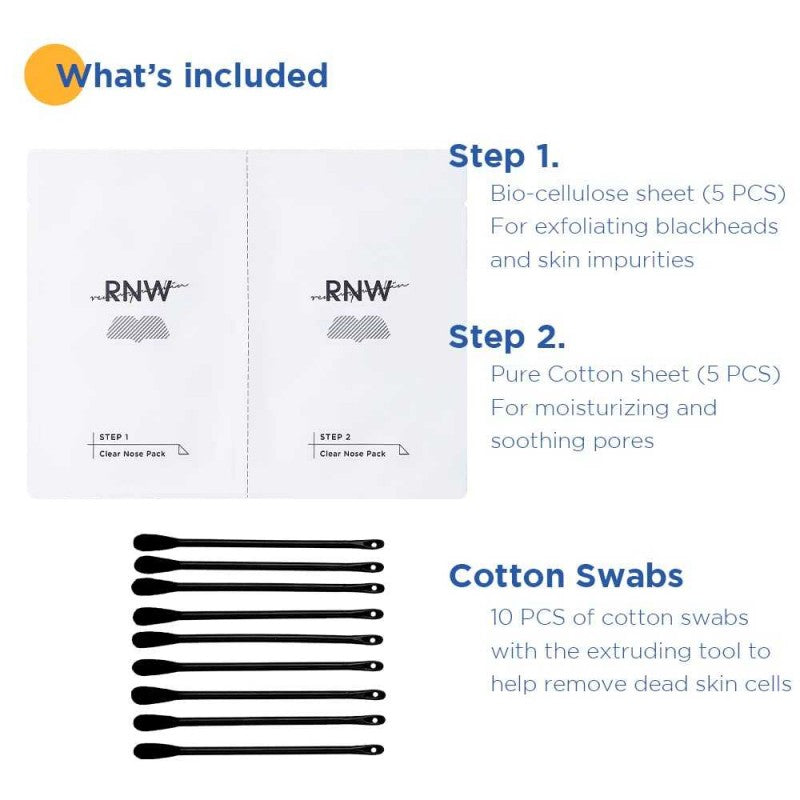 RNW 2-Step Clear Nose Pack Set
